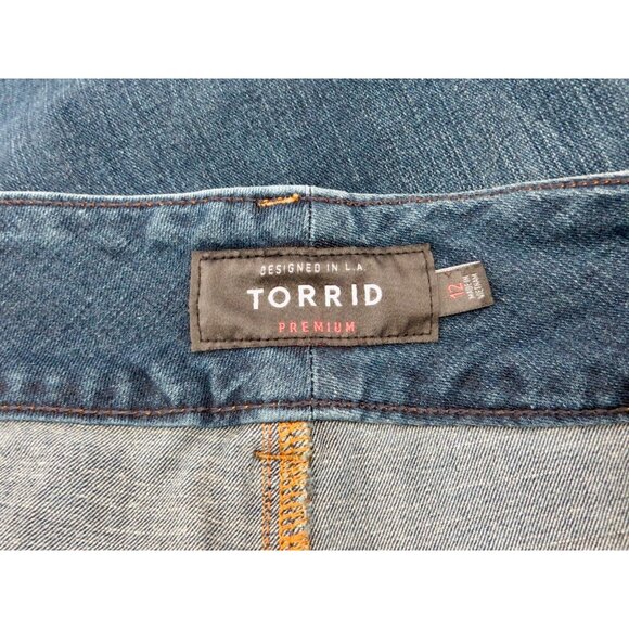 NEW! Torrid Premium 3 Button Waist Closure Jeggings Denim Jeans Blue SZ 12 - Picture 8 of 9